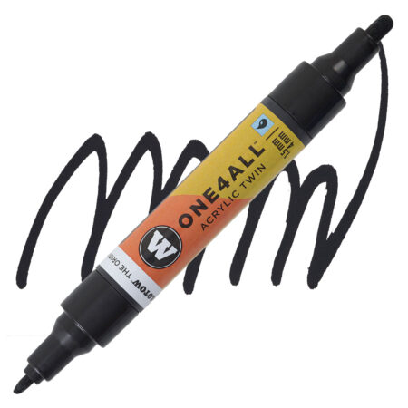 Marqueur pour Maquettes - One4All Twin - Acrylique Noir - 1,5/4mm - #180