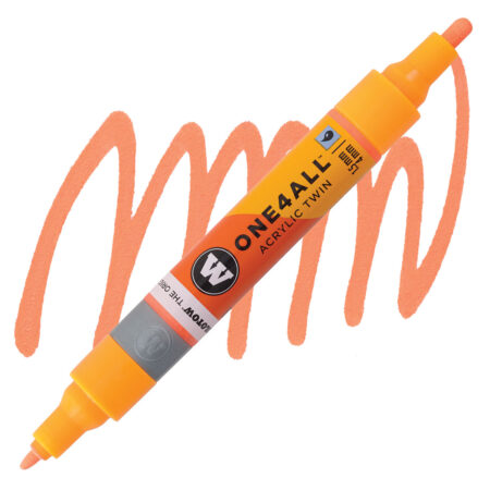 Marqueur pour Maquettes - One4All Twin - Acrylique Orange Fluo Phospho. - 1,5/4mm - #218
