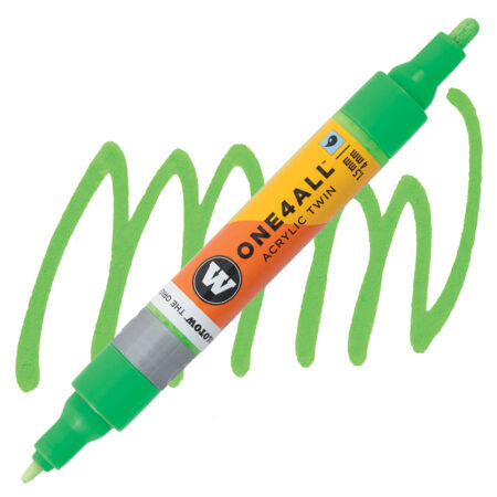 Marqueur pour Maquettes - One4All Twin - Acrylique Vert Fluo Phospho. - 1,5/4mm - #219