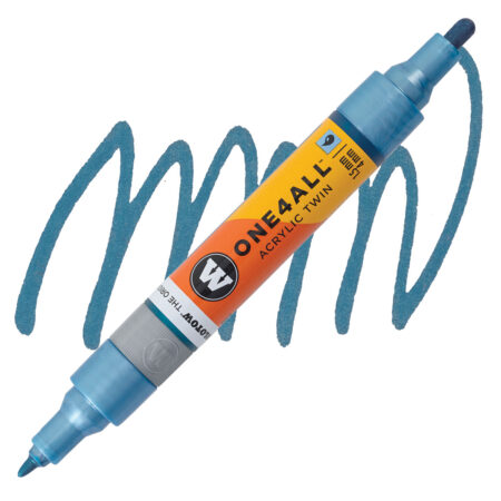 Marqueur pour Maquettes - One4All Twin - Acrylique Mètalli-Bleu - 1,5/4mm - #224