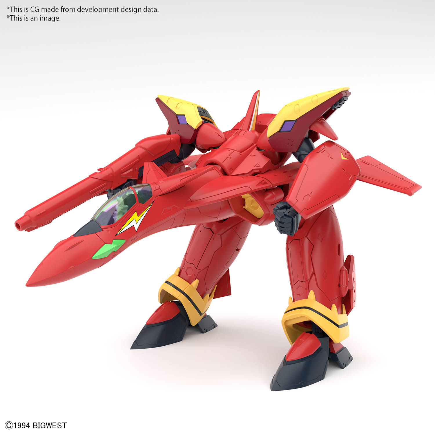 High Grade - VF-19 Custom Fire Valkyrie with Sound Booster - Macross – Image 4