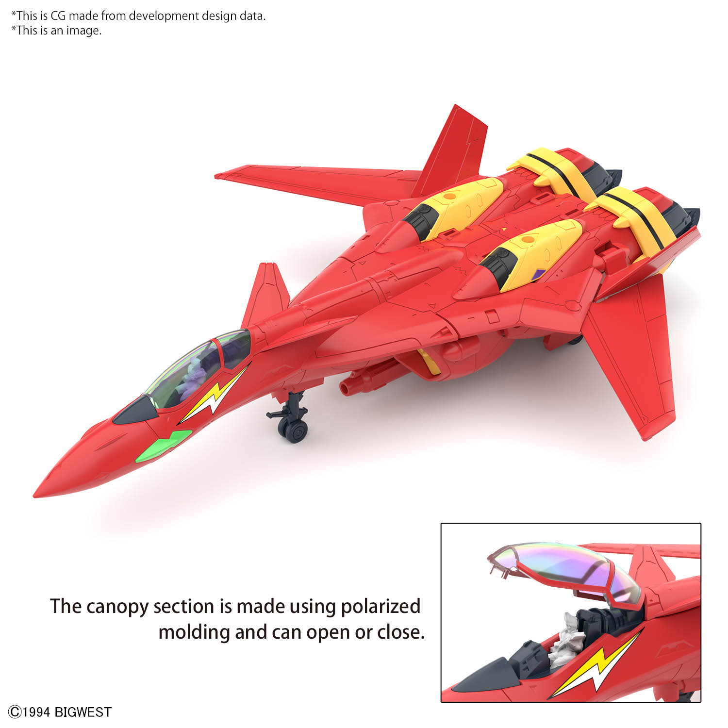 High Grade - VF-19 Custom Fire Valkyrie with Sound Booster - Macross – Image 5